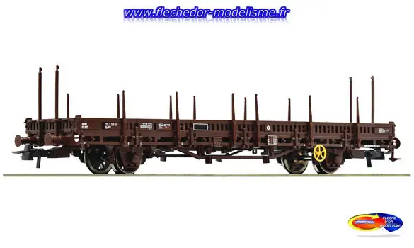 Wagon plat à ranchers Ep.IV-V SNCF ROCO