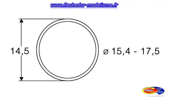 Bandages d'adhérence 15,4 - 17,5 ROCO