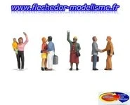 7 figurines "au revoir sur le quai" NOCH