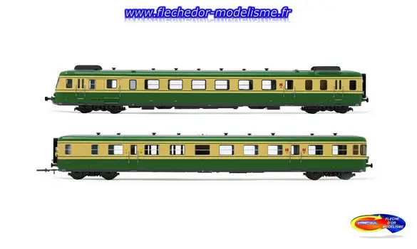 Autorail RGP2 SNCF vert son. EpIV JOUEF