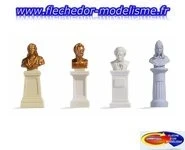 4 bustes d'extérieur NOCH