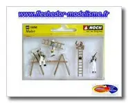 4 peintres échafaudage et échelles NOCH