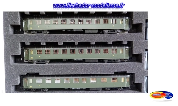 3 voitures OCEM SNCF Ep.IIIa LS-Models