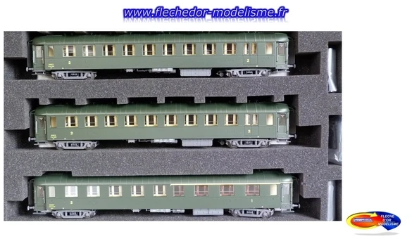 3 voitures OCEM SNCF Ep.IIIb LS-Models