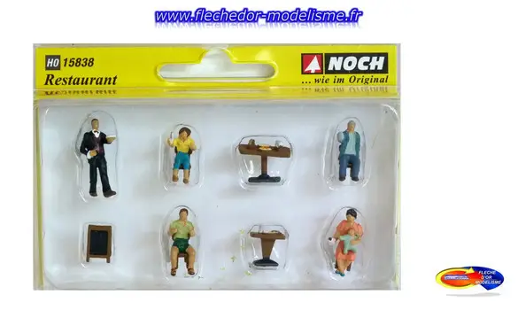 Personnages au restaurant NOCH