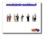 8 personnages scène de mariage FALLER