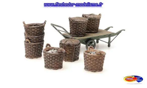 Chariot avec paniers de pêche ARTITEC