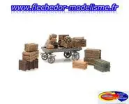 Chariot avec caisses & cagettes ARTITEC