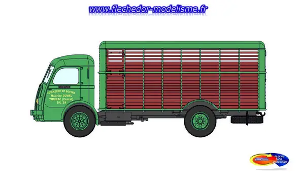 Camion Panhard Bétaillère vert/marron RE