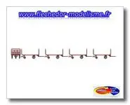 SET de 4 Chariots Postaux Ep.III-IV REE