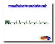 SET de 4 Chariots Postaux Ep.IV-V REE