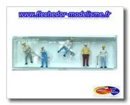 6 piocheurs Américains PREISER