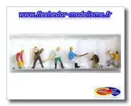 6 ouvriers forestiers PREISER