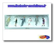 6 voyageurs marchant PREISER