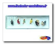 8 passagers assis dans voiture restauant