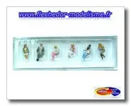 6 personnages assis PREISER