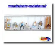 5 maçons à la pause PREISER