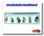 6 voyageurs marchant PREISER