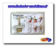 5 randonneurs en sac-à-dos PREISER