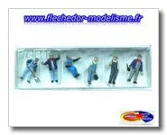 6 cheminots Américains PREISER