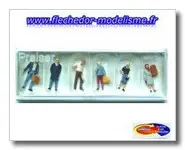 6 voyageurs debout PREISER