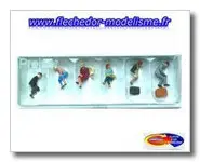 6 voyageurs assis PREISER