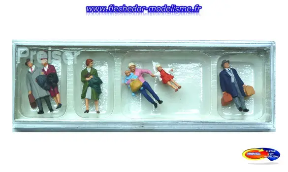 6 passagers marchant PREISER