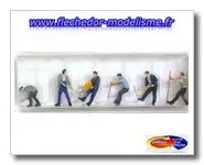 6 cheminots de la voie PREISER