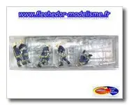 5 pompiers avec accessoires PREISER