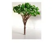 Arbre vert-blanc haut. 90 mm - HO