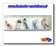 5 passionnés de chemin de fer PREISER