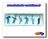 6 cheminots Américains PREISER