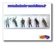 6 cheminots de gare et triage de la DB P