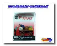 2 livreurs avec charrette PREISER