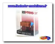 1 employé et sa charrette PREISER