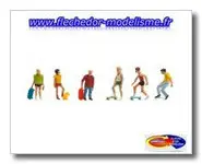 6 skate-boarders FALLER