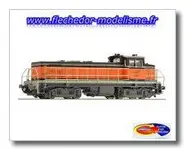 Loco. Diesel BB63866, ARZENS, SNCF Ep.V,