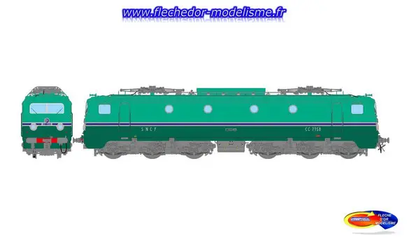 Loco. élect. CC 7158 son EpIII SNCF REE