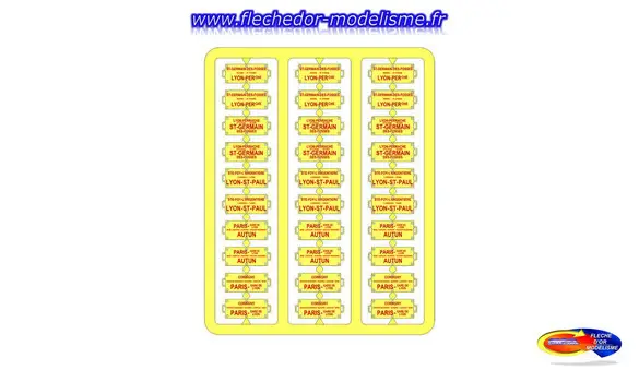 Plaques Itinéraire Voyageur SUD-EST REE