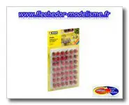 42 touffes d'herbe XL rouge floquée NOCH