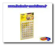 42 touffes d'herbe XL jaune floquée NOCH