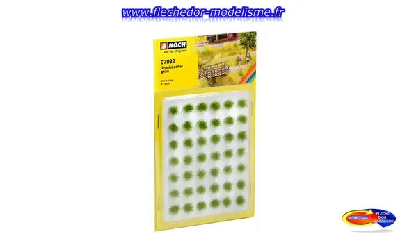 42 touffes d'herbe verte NOCH