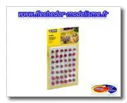 42 touffes d'herbe rouge floquée NOCH