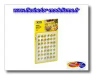 42 touffes d'herbe jaune floquée NOCH