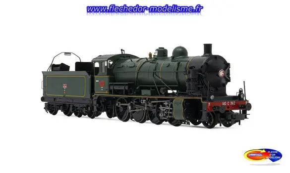 Vapeur 140 C 362 noir/vert Ep.III JOUEF