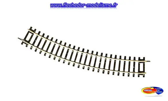 Rail courbe R2, r 358 mm 30° Roco