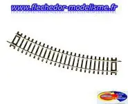 Rail courbe R2, r 358 mm 30° Roco