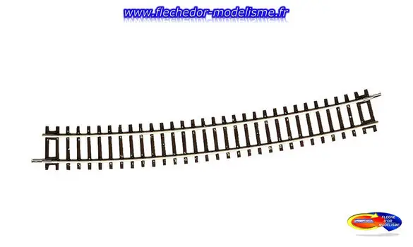 Rail courbe R10, r 888 mm 15° Roco