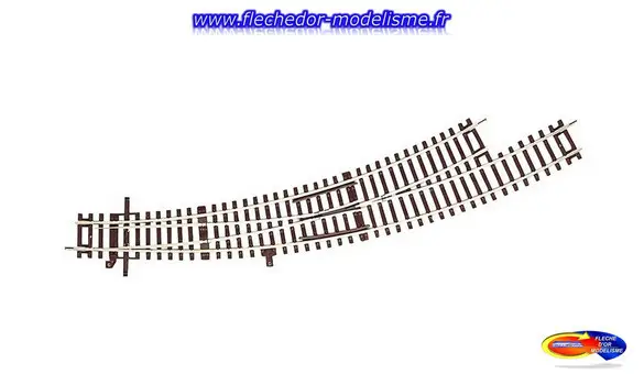 Aiguillage courbe gauche R5/R6 Roco