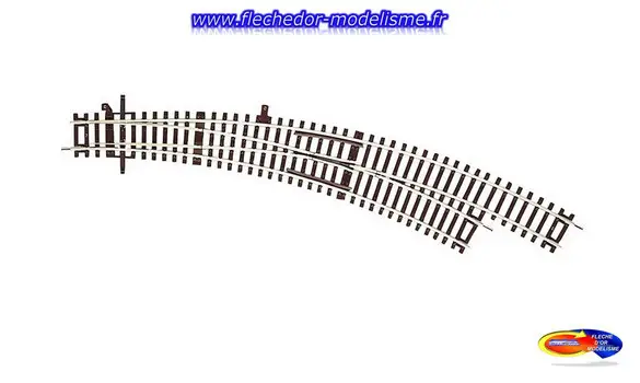 Aiguillage courbe droit R5/R6 Roco